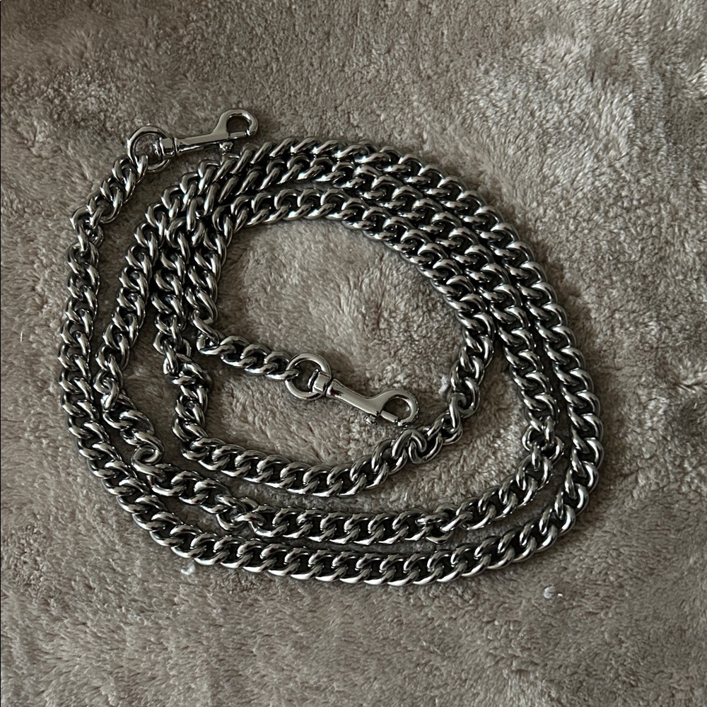 Coach Silver Metal Strap (46” not including clips)